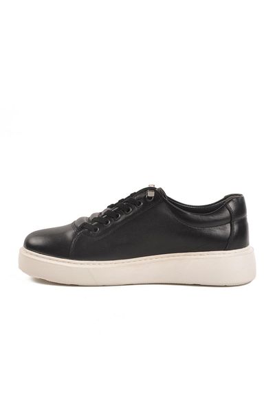 WALKWAY Black Genuine Leather Men's Casual Shoes A-55 m