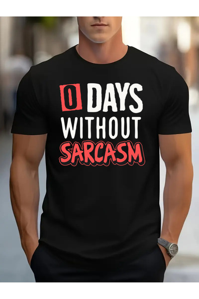 bellanova Μπλουζάκι Unisex με στάμπα Oversize 0 Days Without Sarcasm