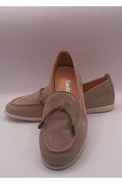 İDOL SHOES Genuine Leather Comfort Ballet