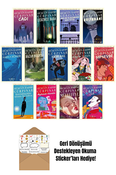 TÜRKİYE İŞ BANKASI KÜLTÜR YAYINLARI Hüseyin Rahmi Gürpınar 13 Kitap Set + Oku...