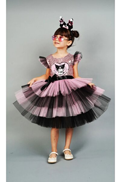 BEGONYA BEBECE KIDS Kuromi Tiara Special Occasion and Party Dress