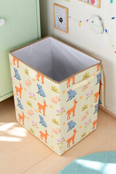 İronika Animals Large Lid Box Closet Organizer Toy Goods Laundry Storage Box Organizer