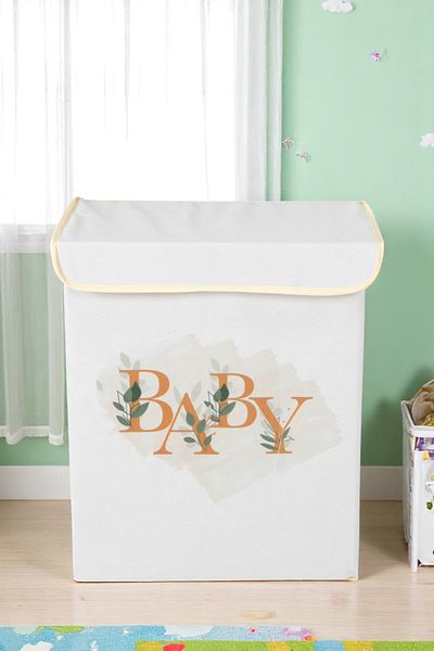 İronika Baby Box with Lid Closet Organizer Toy Items Laundry Storage Box Organizer