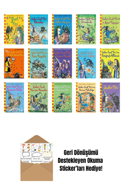 TÜRKİYE İŞ BANKASI KÜLTÜR YAYINLARI Sakar Cadı Vini Serisi 15 Kitap Set + Oku...