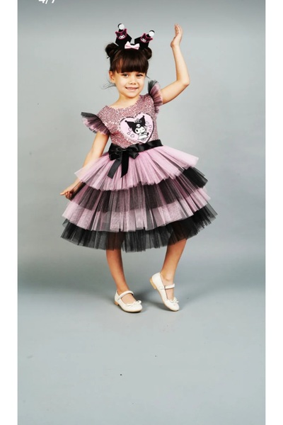 BEGONYA BEBECE KIDS Kuromi Tiara Special Occasion and Party Dress