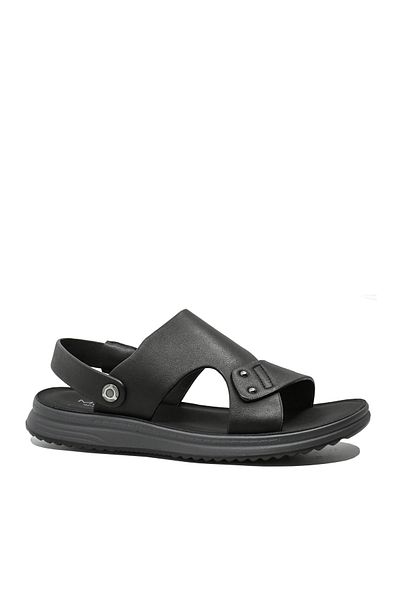 Mels Comfortable Men's Sandals Mels, Black, Leather