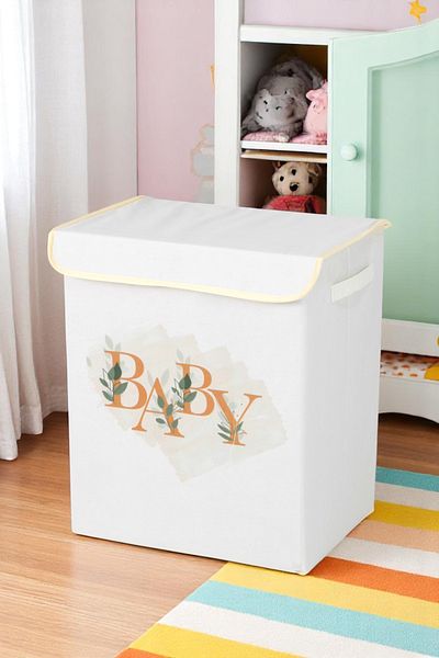 İronika Baby Box with Lid Closet Organizer Toy Items Laundry Storage Box Organizer