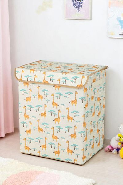 İronika Graffe Baby Room Box with Lid Closet Organizer Toy Goods Laundry Storage Box Organizer