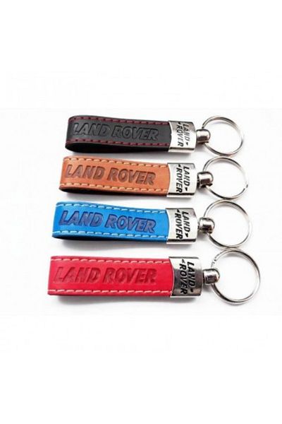 Land Rover Breloc din piele negru