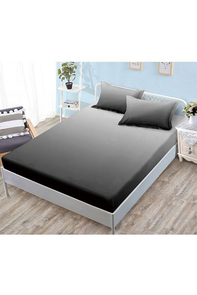 OEM Bed cover with elastic and 2 pillowcases, finet fabric, 2-person bed, 180x200cm
