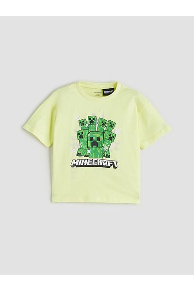 LC Waikiki Lcw Kids Crew Neck Minecraft Printed Boys T-Shirt