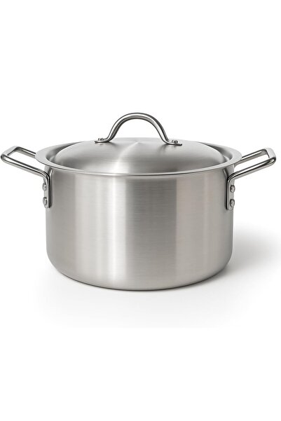 mastergold Aluminum Saucepan Set 10 Pcs (17–26 cm) | Pure Aluminum Pots with Steel Handles – All Stove Types