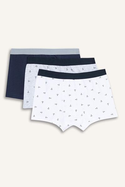 DeFacto Boy's Patterned 3-Piece Boxer E6881A825Sp
