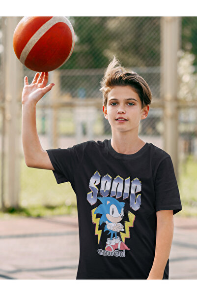 SEVBANO تي شيرت للأطفال مطبوع عليه رسوم متحركة سوبر سونيك لايتنج للجنسين (1-1...