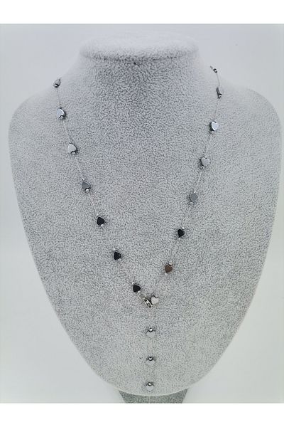 Hobimos Heart Y Necklace - Non Blackening Y Necklace