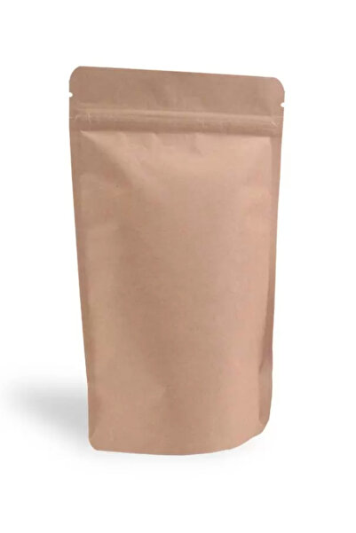 DOYPACK KRAFT ALÜMİNYUM KİLİTLİ DOYPACK 13*22,5 - 250 GR - 100 ADET