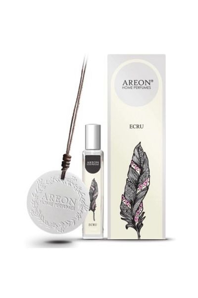 Areon Home Perfume Car Air Freshener Ceramic Disc Ecru, 20 ml