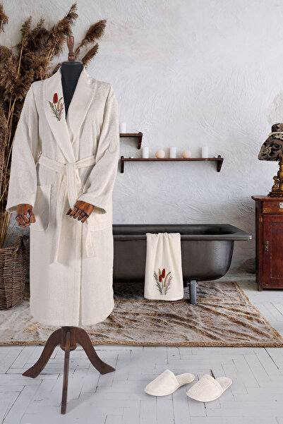 MARİBOR Trigo - Women's Bamboo Bathrobe Series - 3 Pieces