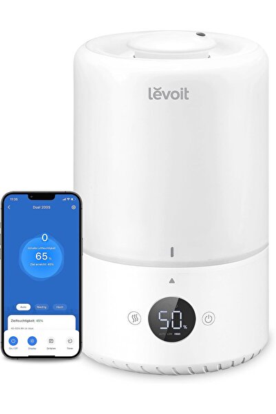 Levoit 3L Akıllı Hava Nemlendirici, Üstten Dolum, Sessiz ve Otomatik