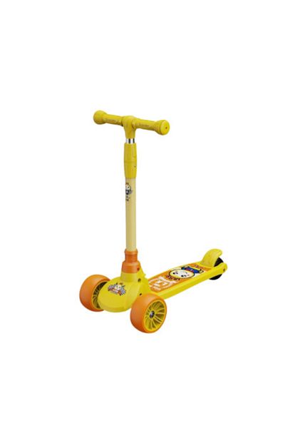 Generic Yellow 3-wheeled kids scooter