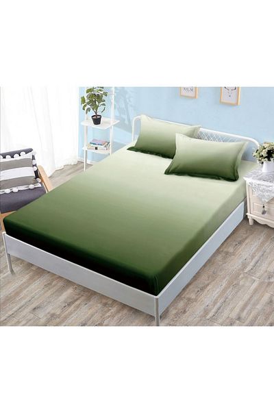 OEM Bed cover with elastic and 2 pillowcases, finet fabric, 2-person bed, 180x200cm