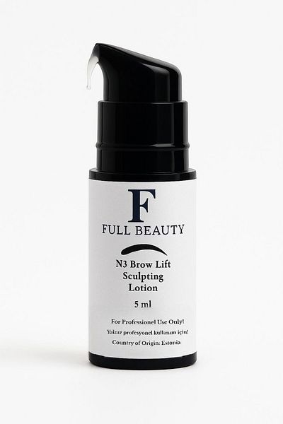 Full Beauty Brow Lift Eyebrow Lamination Solution Types - N1 Smoothing, N2 Fixing, N3 Maintenance Options