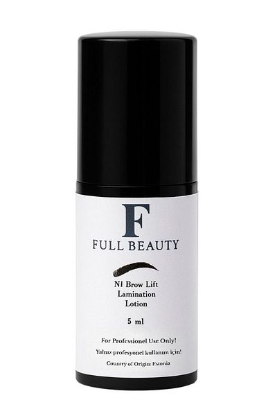 Full Beauty أنواع محلول تجعيد الحواجب لرفع الحواجب - N1 تنعيم، N2 تثبيت، N3 خيارات العناية