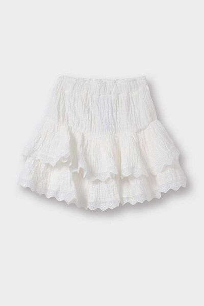 DeFacto Baby Girl Flexible Waisted Flounced Muslin Skirt F6570A525Sm
