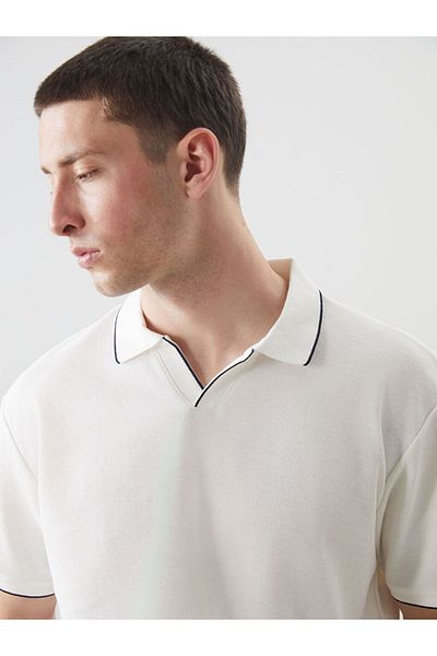 LC Waikiki Lcw Vision Polo Neck Short Sleeve Basic Men's T-Shirt