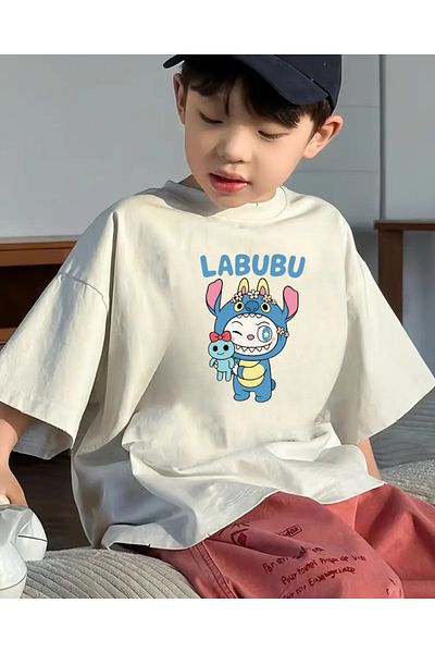Touz Moda Cute's Labubu Kids Design Unisex Oversize T-Shirt