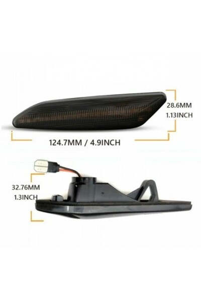 Fiat Σετ 2 Δυναμικών Διαδοχικών Φώτων LED για Φτερά Fiat Tipo