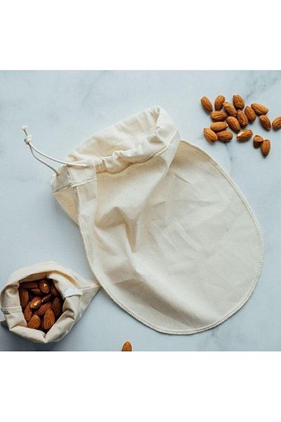 STOREMAX Jvnnastore Herbal Milk Bag Organic Yogurt Straining Pouch Washable Linen Pouch Natural Textile