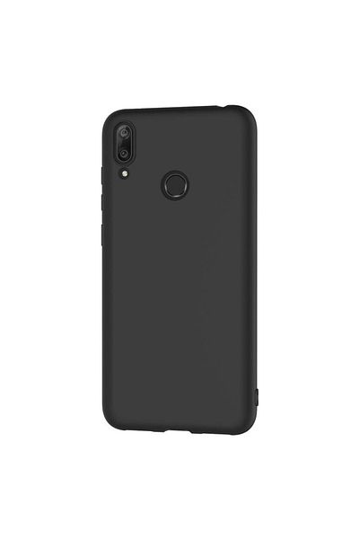 OEM Husă din silicon pentru Huawei Y7 2019 cu protecție pentru cameră - Neagră