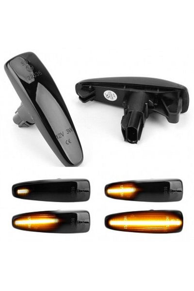 Mitsubishi Set de 2 semnalizatoare LED dinamice pentru aripi Mitsubishi Lancer, Outlander, Mirage