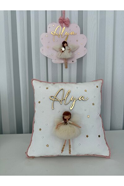 Karudesignn PERİ KIZI PLEKSİ KAPI SÜSÜ VE TAKI YASTIĞI