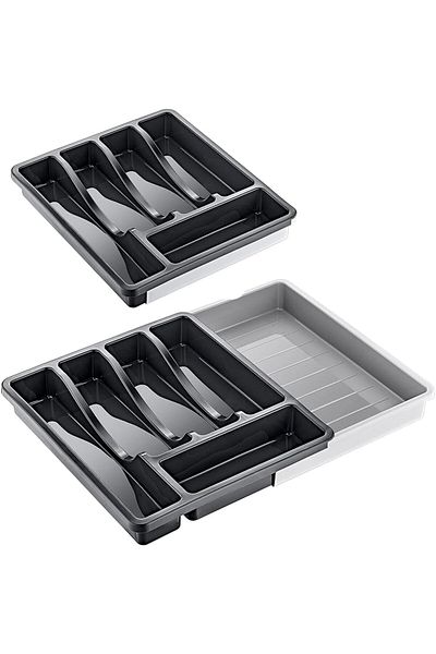 STOREMAX Sellbuystore Knife Holder - Cutlery Holder Inside Drawer with Rail System - Kitchen Organizer - Organize