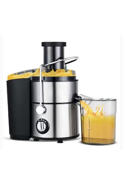 Generic Centrifugal Juicer with Pulp Container, 75MM Wide Mouth, Multi-Function Slow Juicer, Powerful Motor