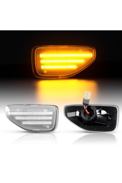 Xenon Bright Set de 2 semnalizatoare dinamice aripi cu geam transparent Dacia...