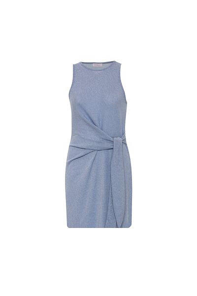 AQUELLA Rochie scurtă Baby Blue Lurex cu legături