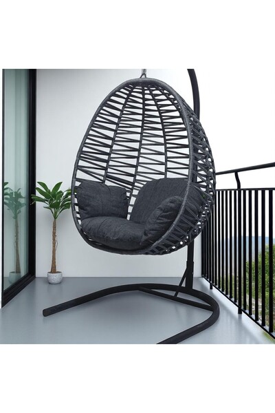 Sar Pakete Armut Salıncak Tek Kişilik Makrome Ip Örgü Bahçe Balkon Ev Salıncağı