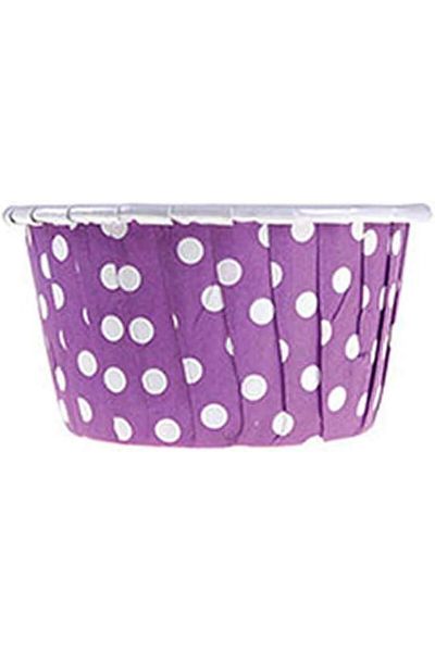 STOREMAX Ntwork at Market Dolphin Purple Polka Dot Muffin-Cake Capsule 25 Pcs Art 1087243