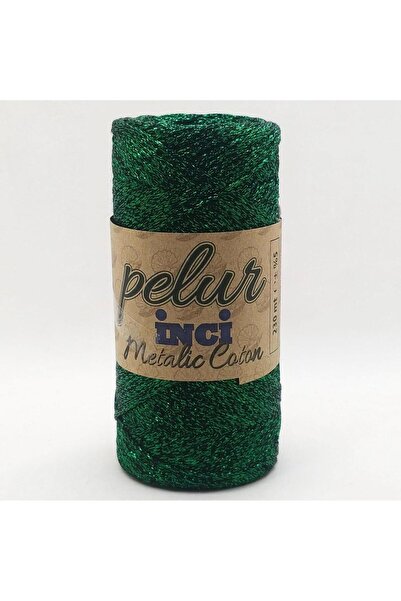 yumakça Pelur İnci Metalik Cotton Makrome İpliği 09 ( +- 200 Gr )