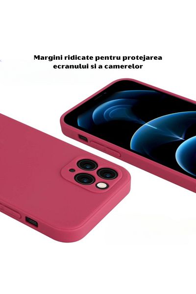 OEM Case for Iphone 11 PRO MAX made of silicone with camera protection and microfiber inside - Red