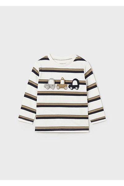 MAYORAL T-Shirt-Striped Long Sleeve