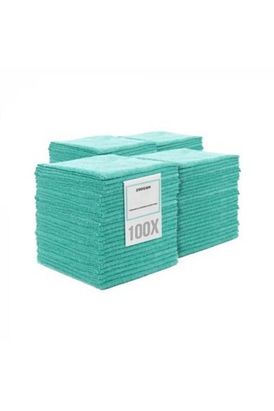Chemicalworkz Lavetă universală din microfibră, 250 GSM, prosop Chemicalworkz 40x40 cm, turcoaz, set de 100 bucăți