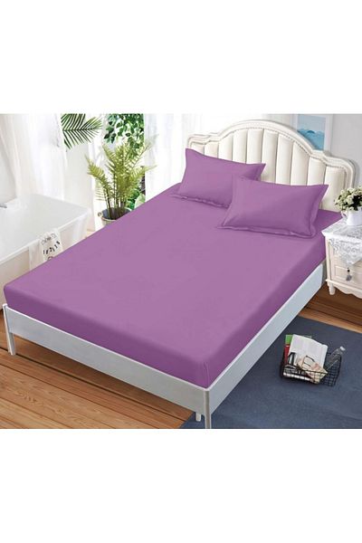 OEM Bed cover with elastic and 2 pillowcases, finet fabric, 2-person bed, 180x200cm