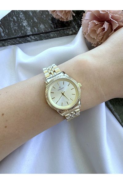 Coliseum Round Classic Inside Gold Women's Wristwatch