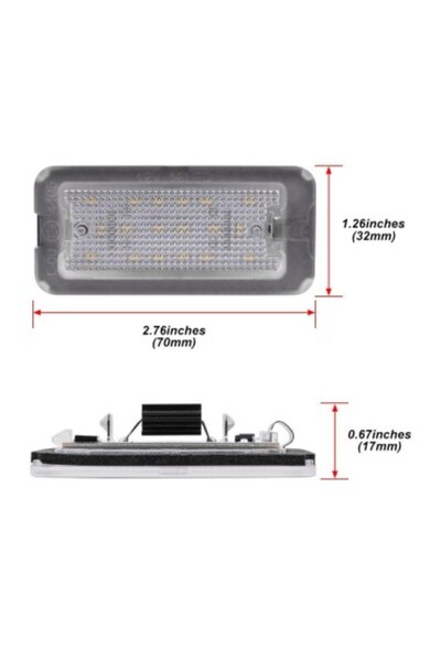 Fiat Σετ 2 φώτων LED για πινακίδα κυκλοφορίας Fiat 500, 500C 2009-2015 Ευρωπαϊκό μοντέλο