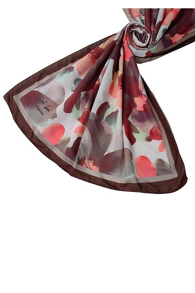 mim eşarp Vav Silk Soft Cotton Shawl 75X190 cm - Floral Pattern