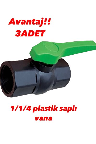 SerDrip 3 ADET 1 1/4 Plastik saplı küresel vana